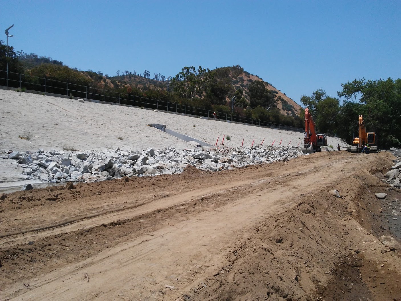 West levee repair section