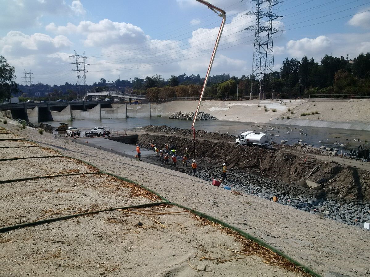 final placement of grout