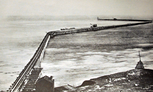 San Pedro breakwater under construction 1902