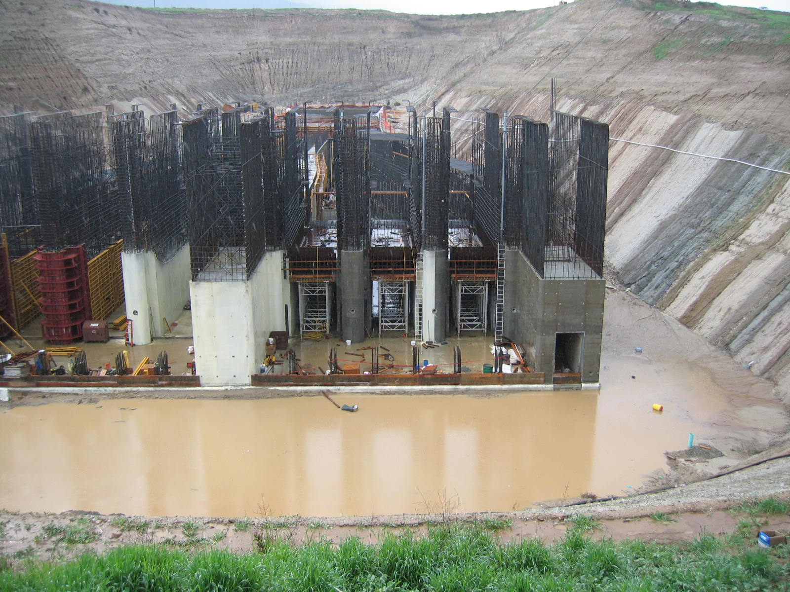 Prado Dam Construction