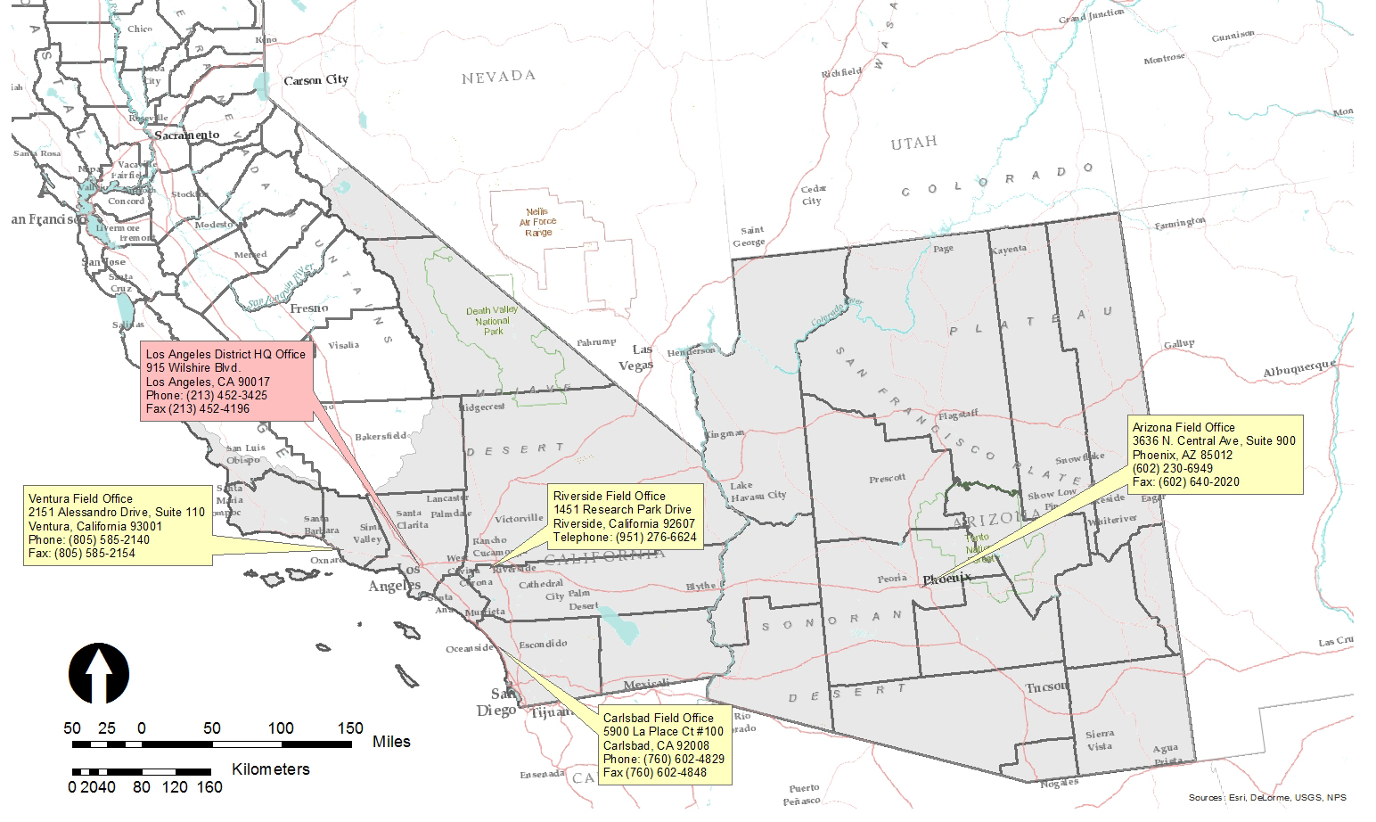 Los Angeles Districts Map